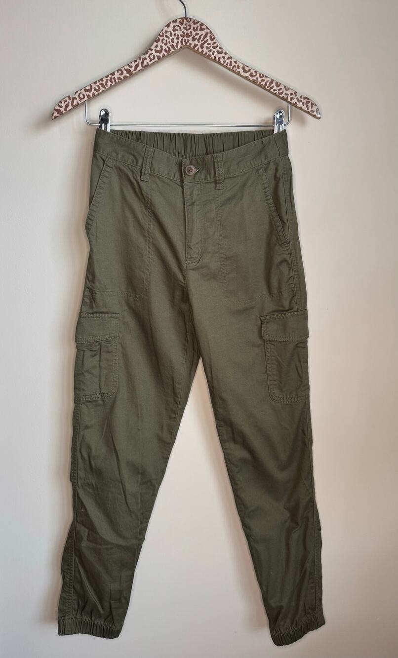 Gap Green Cargo Girlfriend Joggers sz 00